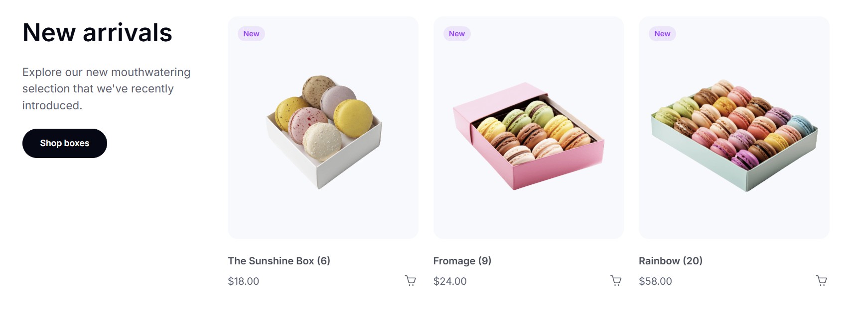 HTML Template Products Section